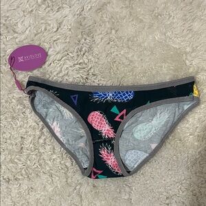 NWT -Womens/Girls Colorful Pineapple Print Bikini Bottom